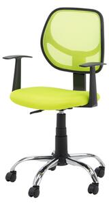 Fotel biurowy z siatką mesh zielony NOPE