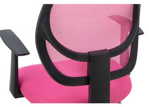 Fotel biurowy z siatką mesh różowy NOPE