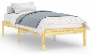 Naturalne drewniane łóżko pojedyncze 90x200 cm - Vilmo 3X