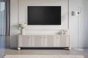 Szafka RTV Vesper 4D 187 cm - kaszmir / złote uchwyty / nogi kule