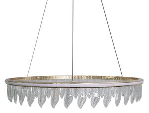 Lampa Organic kryształowe liście złota lampa 60 cm led 22793