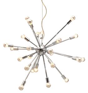 SOLAR 16 srebrna lampa typu pająk wysoki połysk chrom 72cm 10834
