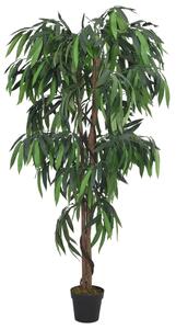 Sztuczne drzewko mango, 450 liści, 120 cm, zielone
