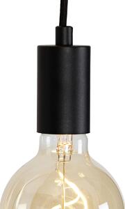 Industrialna lampa wisząca czarna 3-punktowa - Facil Oswietlenie wewnetrzne