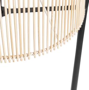 Skandynawska lampa podłogowa bambusowa - Natasja Oswietlenie wewnetrzne