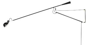 Lampa Ścienna Rifle Czarna - Włókno Węglowe, Metal