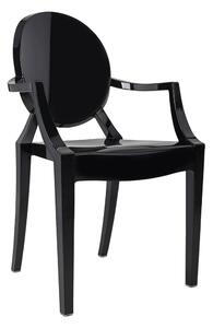 Krzesło Louis Czarne - Poliwęglan
