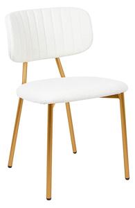 Krzesło Fabiola Boucle Białe
