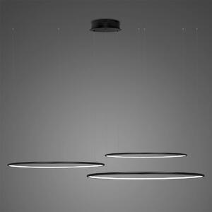 Lampa wisząca Ledowe Okręgi No.3 Φ80 cm in 4k 99W czarna Altavola Design