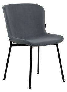 Krzesło tapicerowane TALIN ciemny szary