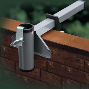 Uchwyt na parasol balkonowy - Aluminium - Ø 25 mm - Do balustrady balkonowej