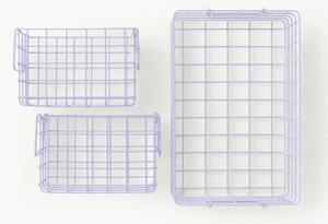 Komplet koszy do przechowywania z metalu The Baskets, 3 elem