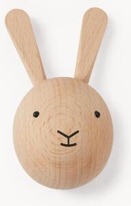 Hak ścienny z drewna bukowego Rabbit