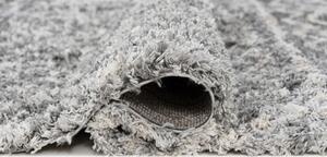 Szary dywan shaggy z frędzlami w stylu boho - Nikari 4X