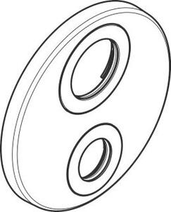 Rozeta Ecostat S 150 mm, termostat Ecostat S F-Set, zawór przełączający F-Set