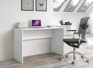 Nowoczesne komputerowe biurko białe - Luvis 2X