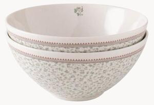 Komplet miseczek z porcelany Floral, 2 elem