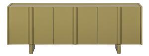 Zielona szafka pod TV z litego drewna sosnowego 152x53x46 cm Basu – WOOOD