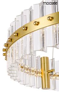 EMWOmeble MOOSEE lampa wisząca SATURNUS 47 złota - LED, kryształ, stal szczotkowana
