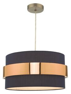 Lampa wisząca Oki Easy Fit Navy Blue Shade with Copper Band