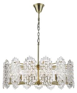 Lampa wisząca Porthos 15 Light Pendant Antique Brass Glass