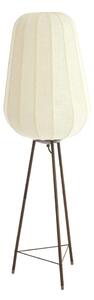 Biała lampa stojąca z tekstylnym kloszem (wysokość 133 cm) Bibury – Light & Living