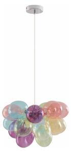 Lampa Wisząca Lucande, Diborah, ściemnialny, wielokolorowy, salon, szkło, design