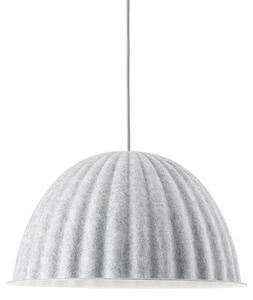 Lampa Wisząca Muuto, Under the Bell, ściemnialny, biały, jadalnia, tkanina | tekstylia, skandynawski