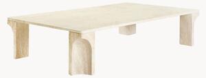 Stolik kawowy z trawertynu Doric, S 140 cm