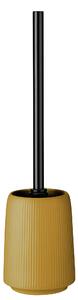 Szczotka do WC Mataro z pojemnikiem 41 cm żółta