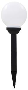 Lampy solarne do ogrodu, 6 szt., LED, kuliste, 20 cm, RGB