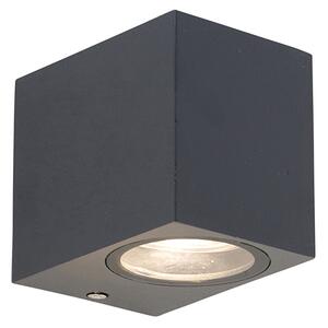 Nowoczesna lampa ścienna ciemnoszara IP44 - Baleno