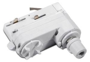 Adaptor Szynoprzewodu V-TAC Track Light 3 fazowy Biały