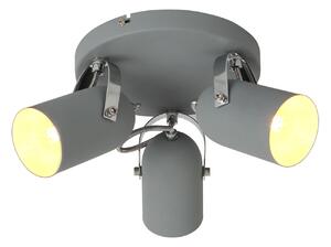 Gray Lampa Sufitowa Plafon 3X40W E14 Szary