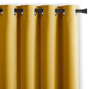 Żółta zasłona częściowo zaciemniająca (dimout) 140x175 cm Kierra – Restilo