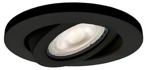 Lagos oczko podtynkowe okrągłe ruchome czarne IP20 LP-440/1RS BK movable Light Prestige