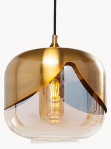 Mała lampa wisząca ze szkła Golden Goblet