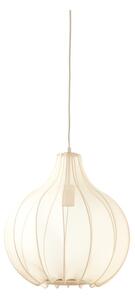 Beżowa lampa wisząca z tekstylnym kloszem ø 39 cm Elati – Light & Living