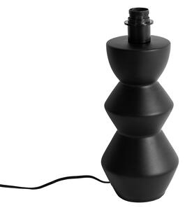 Designerska lampa stołowa czarna ceramiczna 16 cm bez klosza - Alisia Oswietlenie wewnetrzne