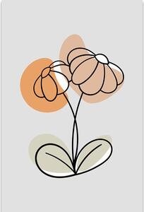 Obraz minimalistyczny kwiat No1