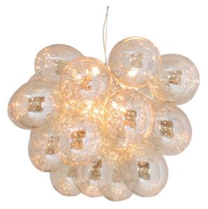 Lampa Wisząca By Rydéns, Gross Grande, ściemnialny, beżowy, salon, szkło, design