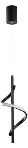 Czarna lampa wisząca LED ø 16 cm Likma – Opviq lights
