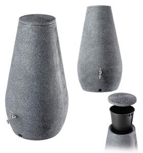 Zbiornik na deszczówkę Barbat 410L granit + zestaw przyłączeniowy