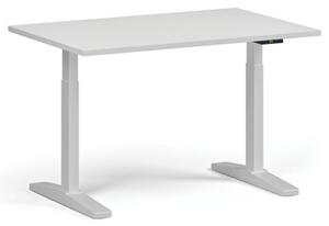 Stół z regulacją wysokości, elektryczny, 675-1325 mm, blat 1200x800 mm, podstawa biała, biała