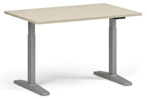 Stół z regulacją wysokości, elektryczny, 675-1325 mm, blat 1200x800 mm, podstawa szara, grafit