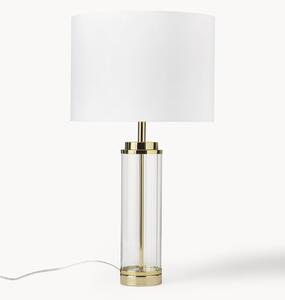 Lampa stołowa ze szklaną podstawą w stylu Glamour Gabor