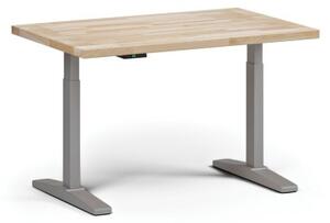 Stół warsztatowy z regulacją wysokości, elektryczny, 1200 x 800 x 690-1340 mm, podstawa szara
