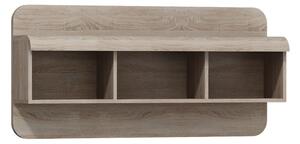 Półka ścienna wisząca Link D – dąb sonoma 120 cm