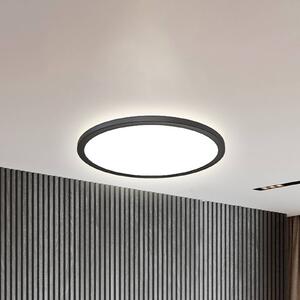 B.K. Licht Panel LED Slim, możliwość ściemniania, czarny, biuro, tworzywo sztuczne