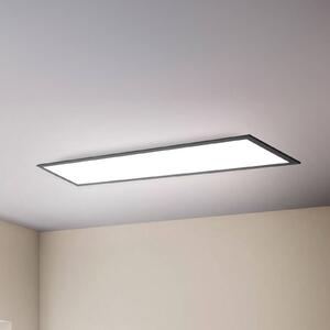 B.K. Licht Panel LED Odin on/off, 100 x 25 cm, czarny, 4000 K, czarny, biuro, metal, nowoczesny